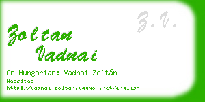 zoltan vadnai business card